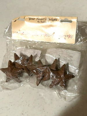 Rustic small Star Tacks in rustic metal  - 6