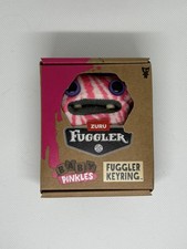 Fuggler Baby Pinkles 3.5" WIDE EYED WEIRDO Pink Zebra Keychain Keyring NEW BOX