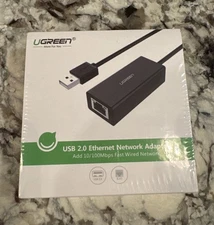 UGREEN USB 2.0 Ethernet Adapter 10/100 MBPS Network Adapter, RJ45