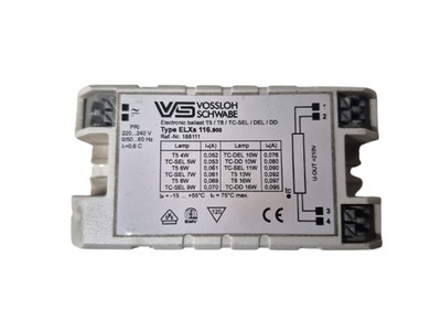 Vossloh Schwabe Type ELXS 116.900 Electronic Ballast 220-240V For Lamps