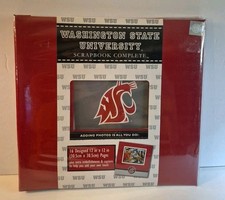 Washington State University WSU Scrapbook Kit Album Pages College Stickers Cougs