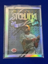1996 Topps Finest Baseball Base Card Refractor #7 Barry LARKIN - 