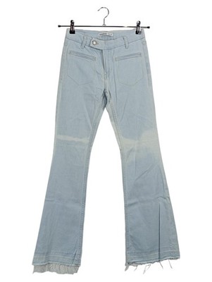 ZARA Damen Destroyed Jeans Blau Gr. 36 Z1975 Denim Casual