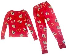 Bluey Pajama Set Sleepwear Top Bottom 6 Cotton Red Girl Clothing