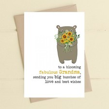 Image of Fabulous Grandma Love and Best Wishes - Greeting Card