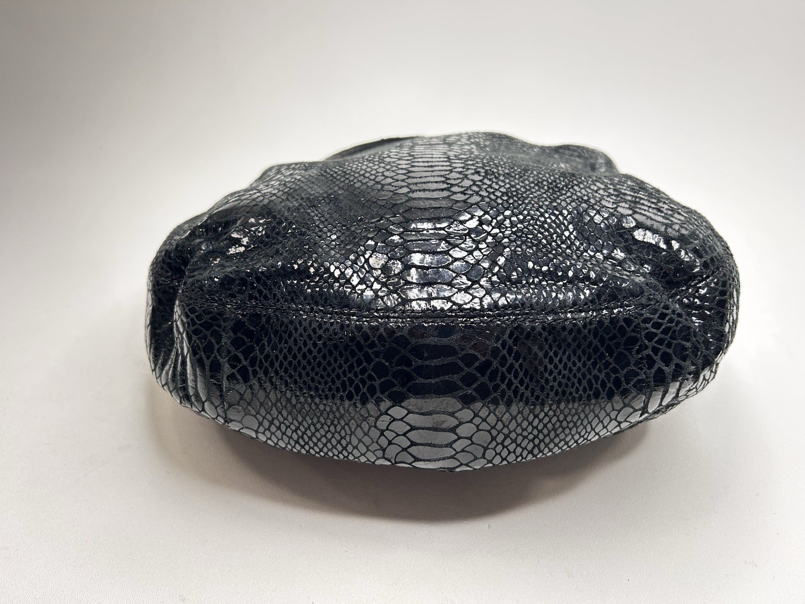 MICHAEL KORS Fulton Black Python Embossed Shiny S… - image 7