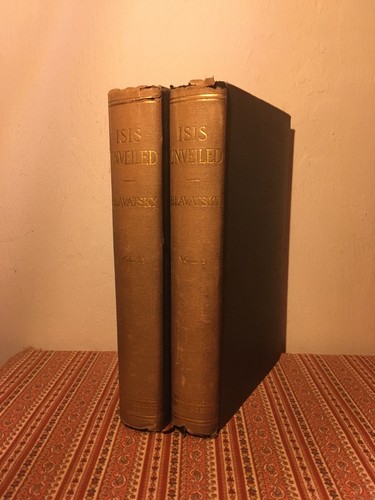 Cover of Isis Unveiled ~ Blavatsky OCCULT THEOSOPHY KABBALAH FREEMASONRY WITCHCRAFT RARE