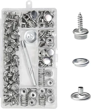150 Pcs Canvas Snap Kit - Heavy Duty Marine-Grade Stainless Steel Snaps with Set