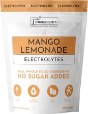 Trace Minerals - 30 Servings, Sea Salt, Mango Lemonade Electrolyte Drink Mi