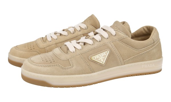 Prada Wildleder Downtown Sneaker - 2EE364 - Beige - Neu - 9 43-image