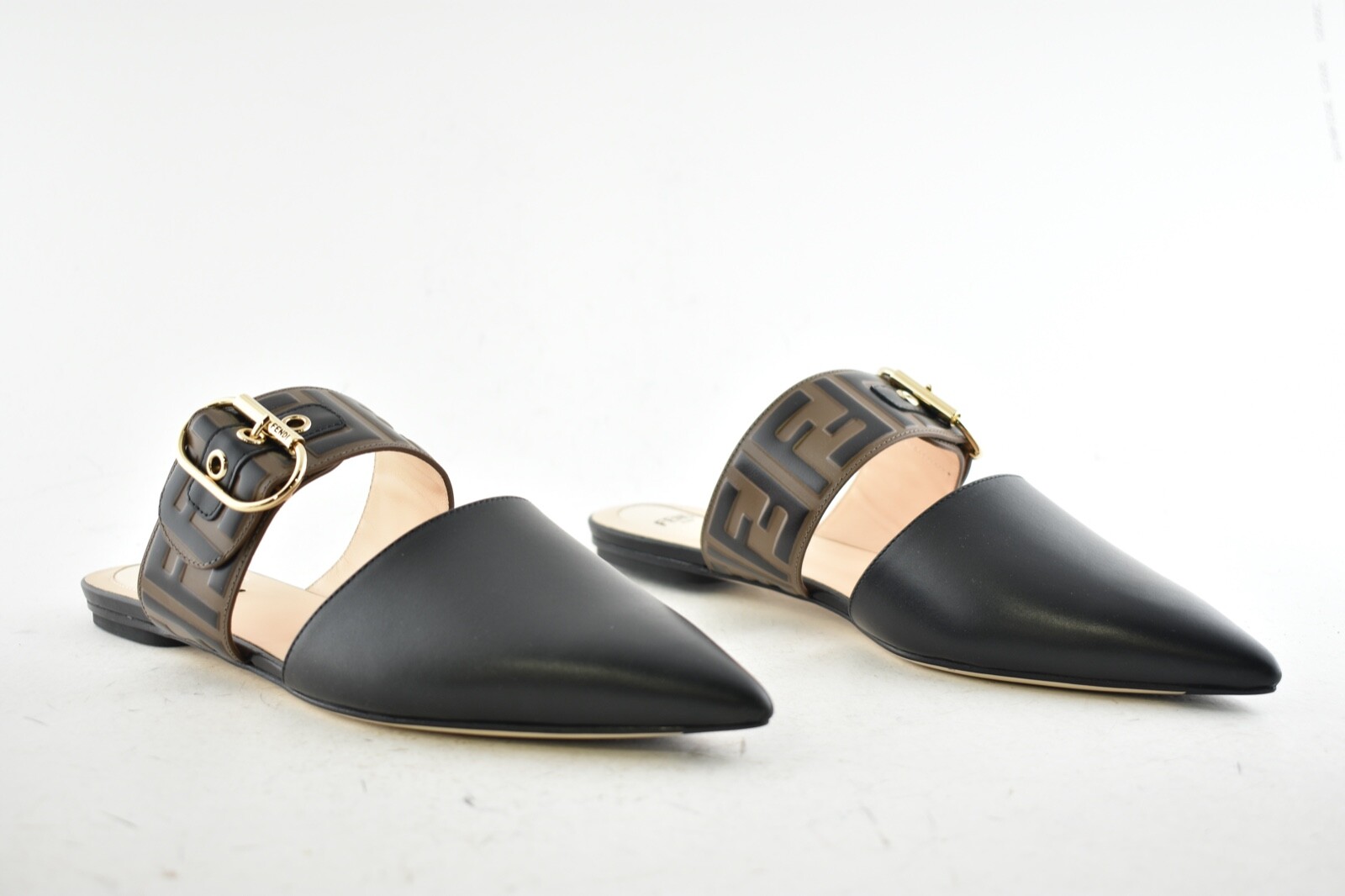 fendi ff buckle mule