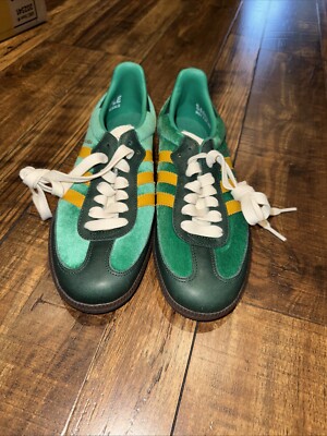 Size 7- Adidas Samba OG Court Green / Preloved Yellow | eBay