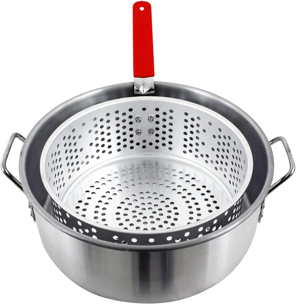 FBA12, Aluminum Stock Pot with Strainer Basket, 10.5 Quart