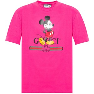 For Sale Shopping For New Gucci Men S Pink Disney Cotton Crewneck T Shirt Tee Top Medium 17 Spring And Summer New Products Ska Skt Co Id