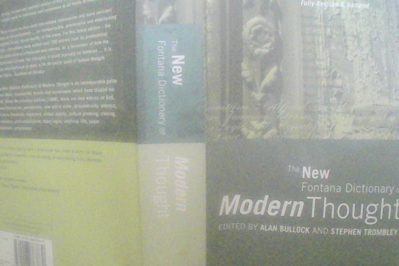 The New Fontana Dictionary of Modern Thought by Stephen Trombley, Alan...