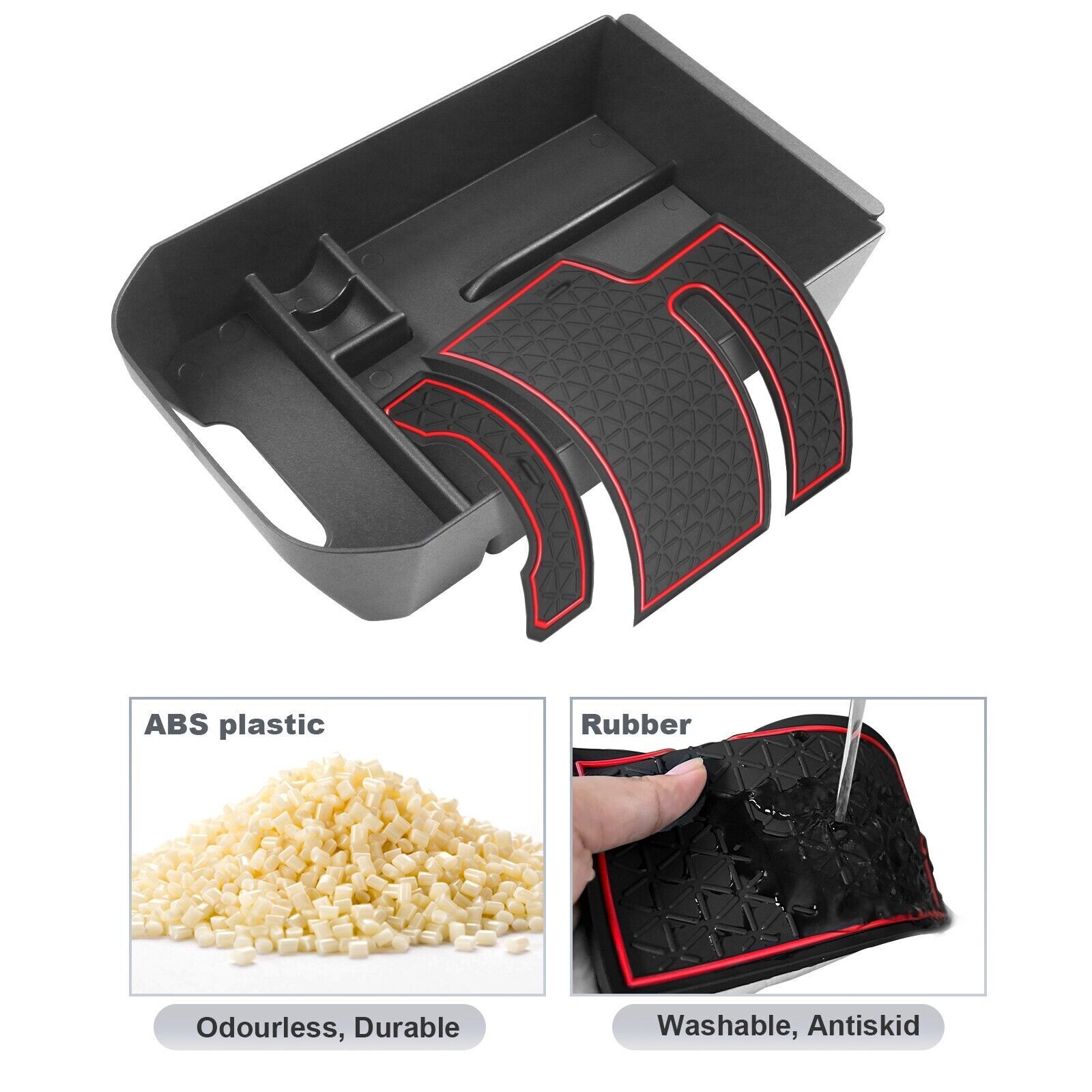 Center Console Organizer Armrest Tray Box For Toyota RAV4 2019-2024 Accessories