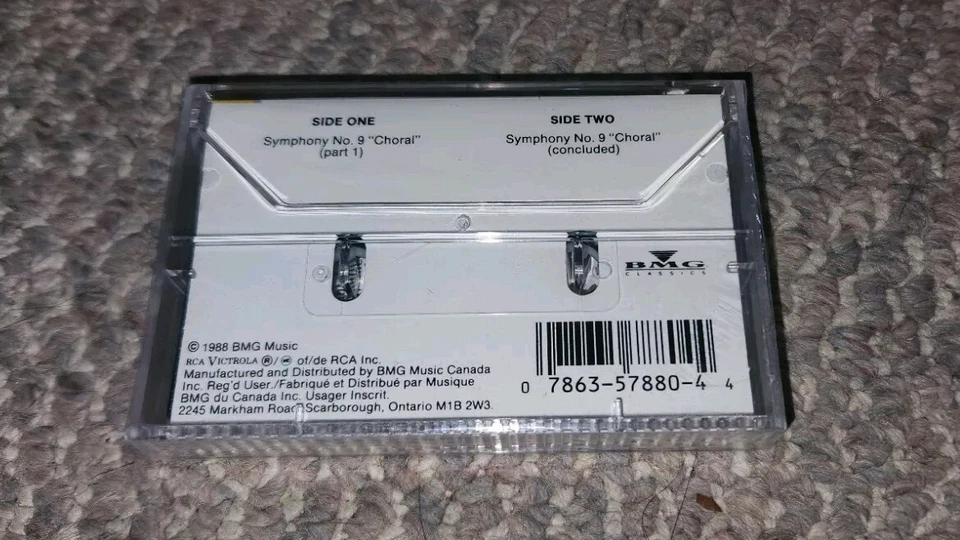 Beethoven: Symphony No.9 Boston Symph/Leinsdorf audio cassette tape Sealed - Image 3 of 3