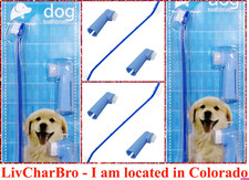 2-Pack 2-Head Dog Toothbrushes  2 Finger Brushes - Soft Pet Dental Care