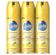 Pledge Enhancing Furniture Polish Spray, Lemon (9.7 oz., 3 pk.)