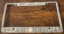Jerry Seiner Chevrolet Dealership Booster License Plate Frame Salt Lake City UT