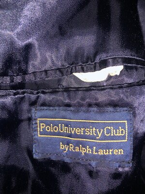 Polo University Club by Ralph Lauren コート Vintage Polo Ralph Lauren University Club Blue Martingala Long