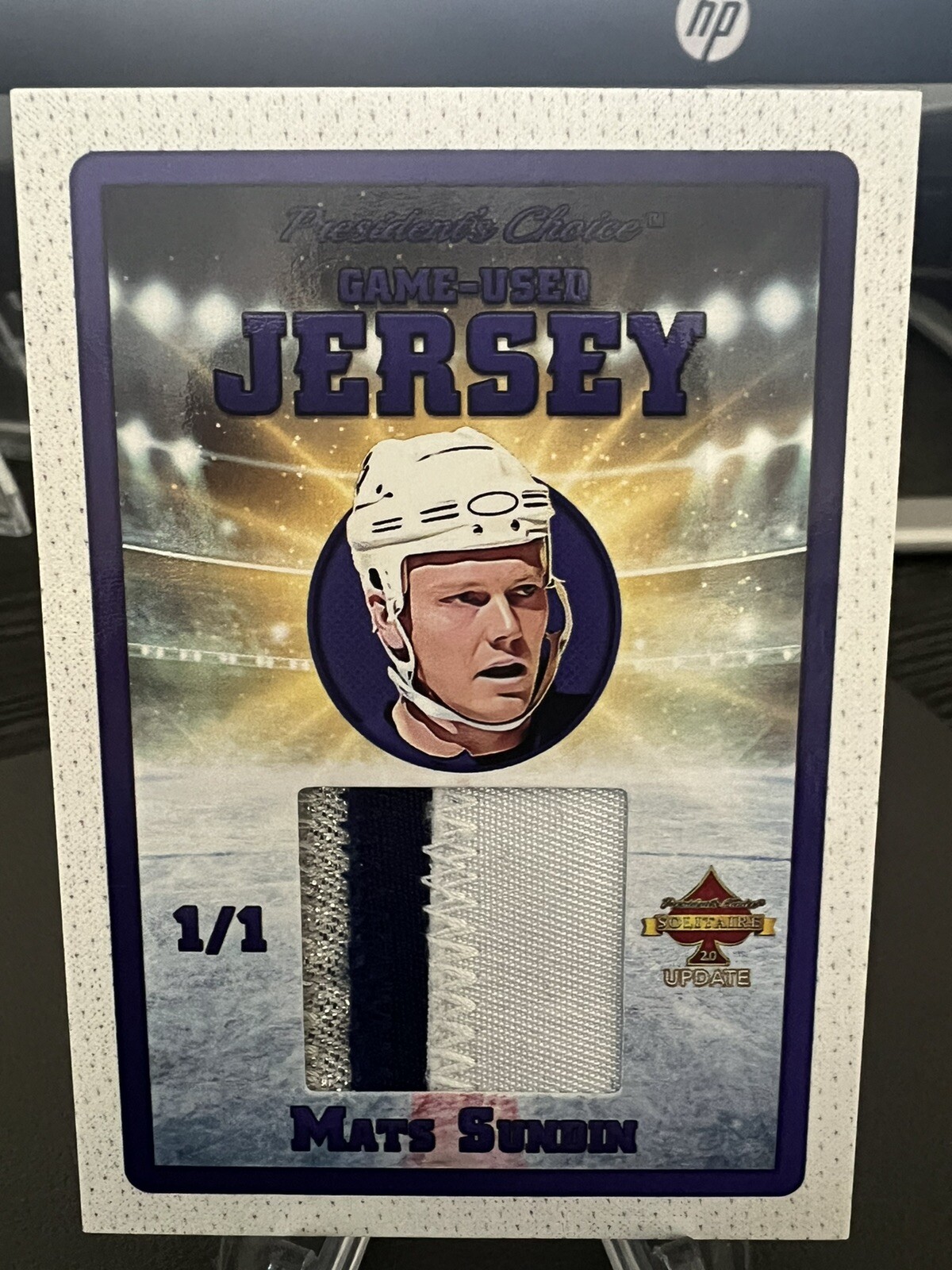 President's Choice 1/1 GAMEWORN Mats Sundin Maple Leafs 3 Color