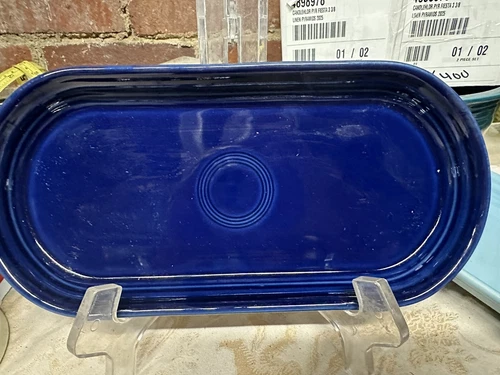 Fiesta BREAD TRAY - COBALT - RETIRED COLOR -  excellent 2nd. quality