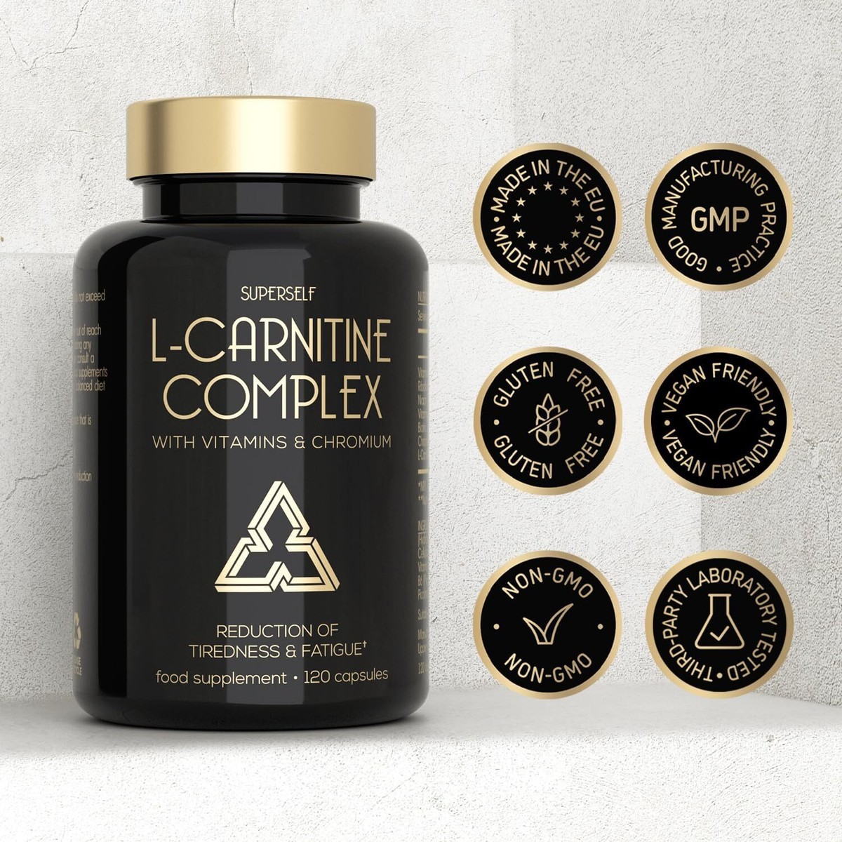 vitamin d and l carnitine L-Carnitine 2200mg with Vitamins D & B - 120 Capsules - L-Carnitine L-Tartrate