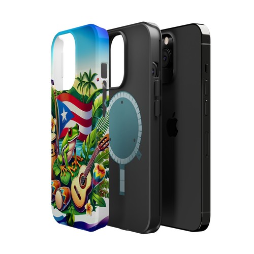 Vibrante Arte Puertorriqueño Magnético Resistente Estuches - Protectores Tropicales para Teléfono, Regalos - Imagen 119 de 133