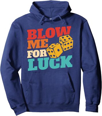 Blow Me For Luck Retro Apparel Luck Design Unisex Hooded Sweatshirt