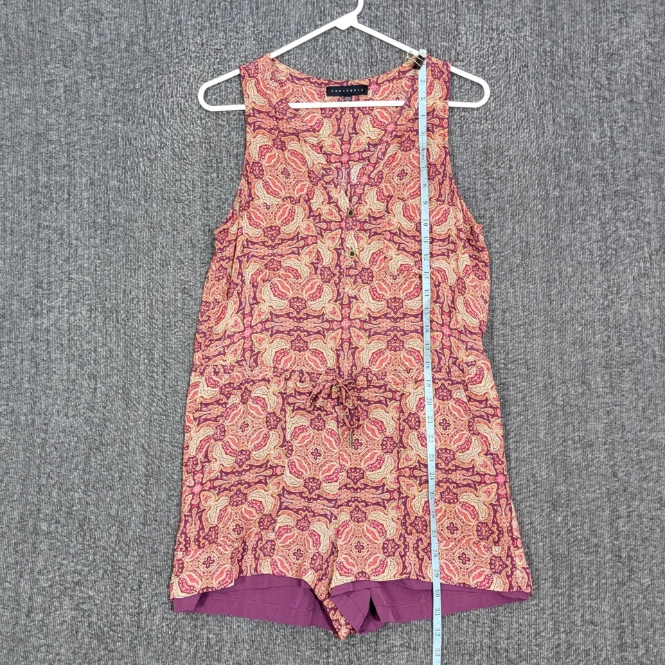 Pantalones Cortos Sanctuary Mameluco Mujer Mediano Rosa Púrpura Sin Mangas Paisley Foto 3 de 4