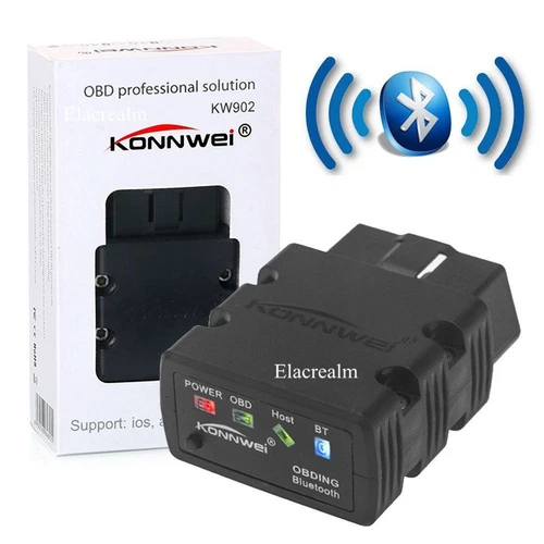 KW902 Bluetooth ODBII ODB2 Diagnostic Code Scanner Reader For PC Android Torque