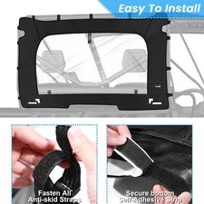 Back Window Roll-up Waterproof PVC for Can-Am Defender HD 5/7/ 8/9 Max 2016-2023