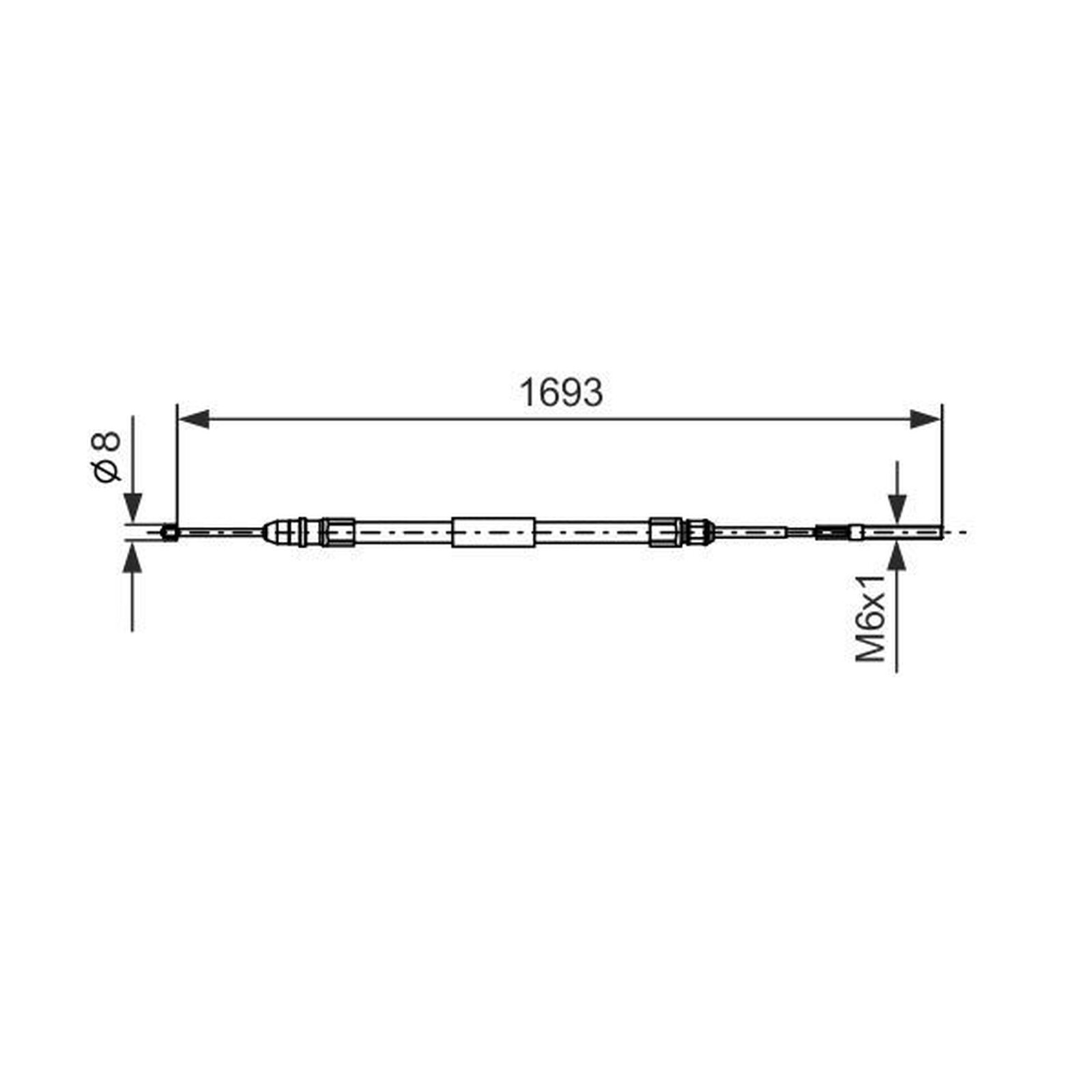 Bosch 1987477532 Brake Cable for sale online | eBay