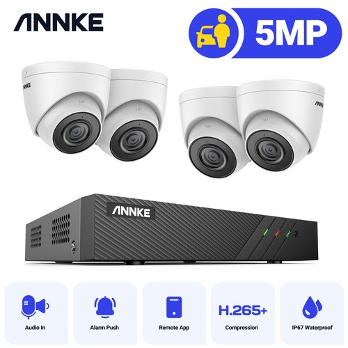 ANNKE 8CH 6MP NVR POE 5MP Audio Recording Security Camera System