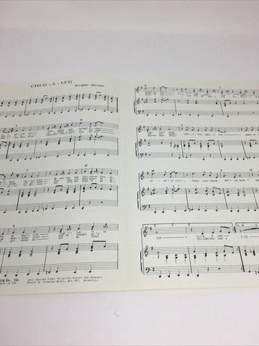 1964 Chug-A-Lug by Roger Miller Sheet Music Smash Records - Picture 4 of 5