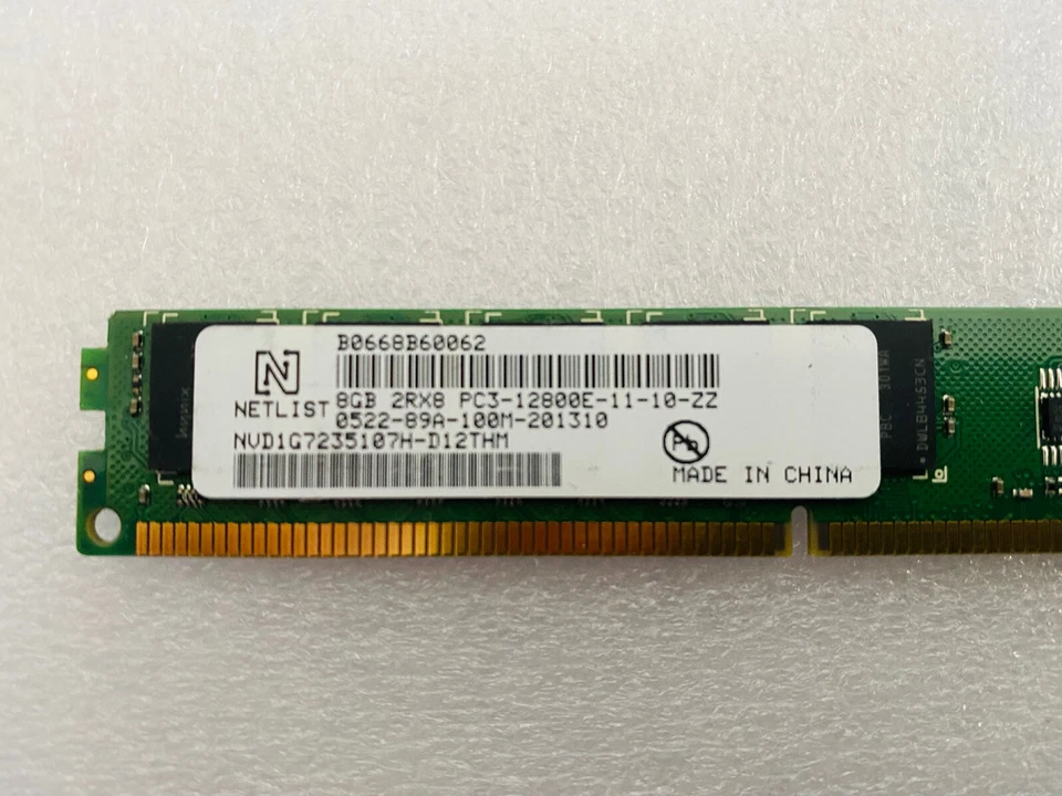 2 x 8GB PC3-12800 1600MHz DDR3 ECC Unbuffered RAM UDIMM Micro server Workstation - Image 3 of 3