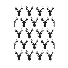 #14 Darice Embossing Folder Essentials  " DEER HEADS  "  #30032535