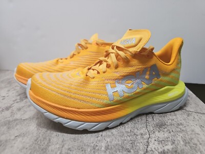 HOKA One One Mach 5 Running Profly Shoes - Mens 8D Orange Yellow HOKA One One Mach 5 Running Profly Shoes - Mens 8D Orange Yellow