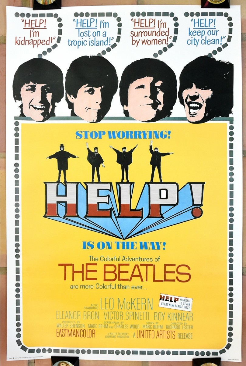 ビートルズ HELP 映画 半券 1965年 ニュー東宝 パンフレット付き ビートルズ HELP 映画 半券 1965年 ニュー東宝 パンフレット付き