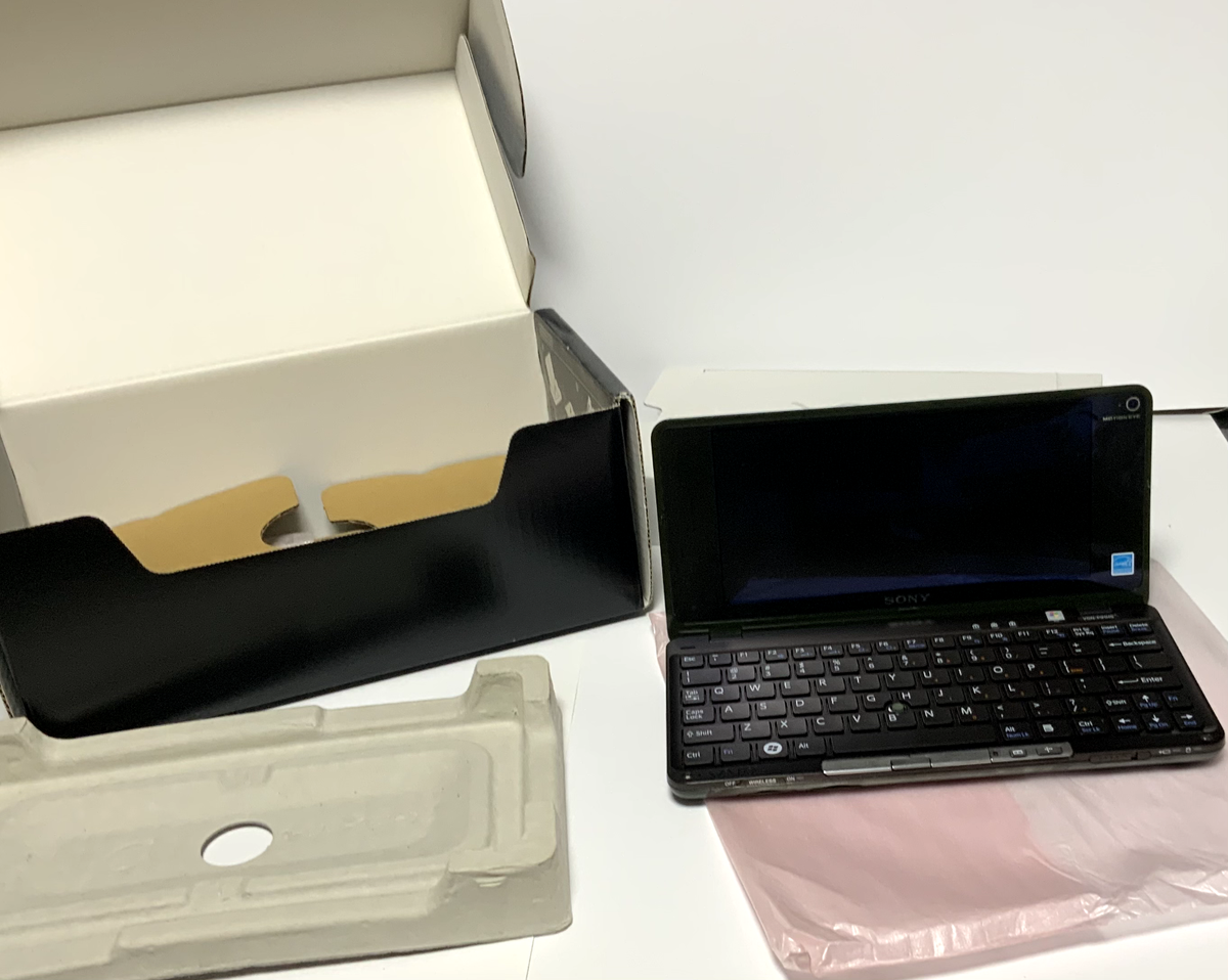 SONY VAIO VGN-P91HS Z550 2GB/128SSD ブラック SONY VAIO TYPE P VGN-P91HS Intel Atom Z550 Black SSD 128GB