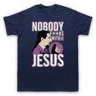 NOBODY JESUS UNOFFICIAL THE BIG LEBOWSKI BOWLING FILM MENS & WOMENS T-SHIRT