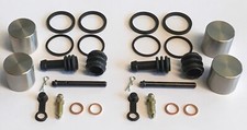 4 x Front Brake Caliper Seal Rebuild Kit Stainless Pistons SV650 99-15 NON ABS