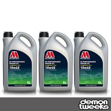 3 x Millers Oils EE Performance 10W40 Fully Synthetic Engine Oil - 5 Litre 8.38 per litre