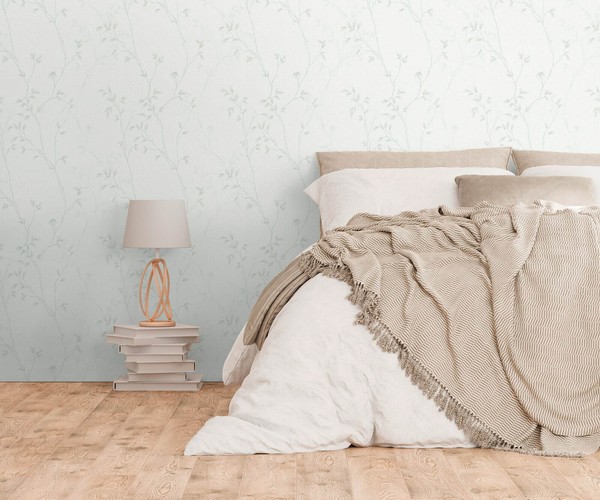 Vliestapete Blattmuster Aquarelloptik Struktur Creme Beige 39767-2 (2,54€/1Qm)-image
