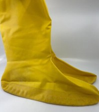 Yellow Hazmat Protective Latex Boot Chemical ...