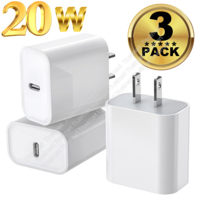 20W USB Type-C Wall Adapter Fast Charger PD Power For iPhone 15 14 13 12 11 iPad