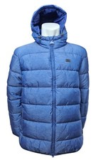 Image of Barbour International Mens Court Jacket Zip Up Quilted Blue Jacket XL MRRP £199