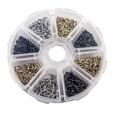 1600pcs Small Tiny Nails Wooden Screws Decorative Box Accessories 1x6/8/10mm