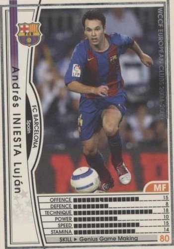 wccf アンドレス イニエスタ2004-2005 Andres Iniesta Panini WCCF 2004-2005 FC Barcelona Regular Japanese